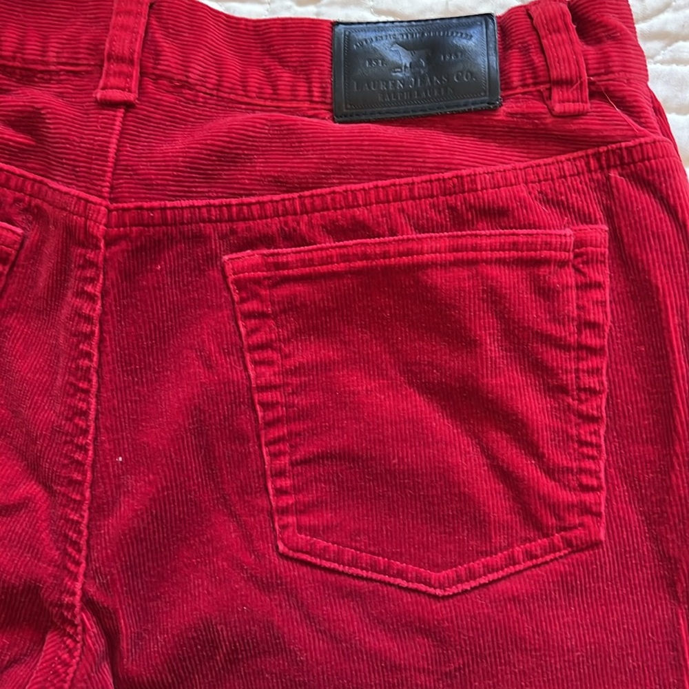 Lauren Ralph Lauren red corderoy - Picture 7 of 11